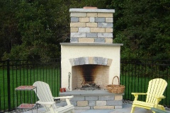 Backyard Fireplace