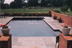 Flagstone Tiled Pool Patio
