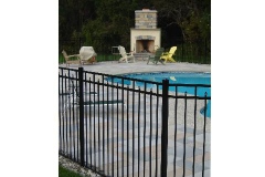 Poolside Fireplace